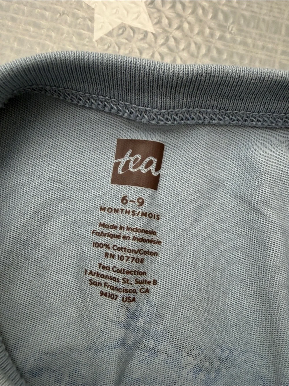 BOGO Tea Collection - Cotton Whale Shark Romper, 6-9 months